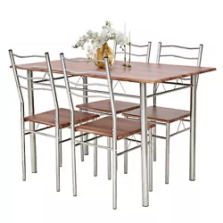 Color: As pic shown  Material: Metal Tube + MDF  Table size:47.5