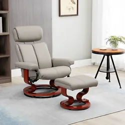 Split-back chair reclines up to 135° for extra comfort, perfect paired with the footstool. This recliner with ottoman...