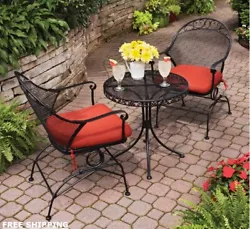 The beautiful, traditional design is great for casual outdoor seating with friends and family. The cushions are covered...