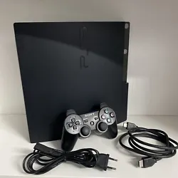 Sony PlayStation 3 Slim 250 Go Console - Une Manette Officiel Testé ✅. + alimentation console+ HDMI