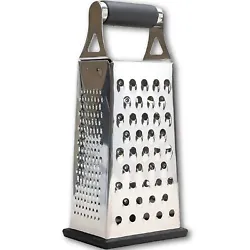 Multipurpose Boxed Grater: K Basix Cheese Grater with Handle 4-sided design provides you a variety of customized shred...