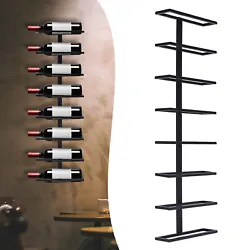This Wall-mounted Wine Rack Is Solid and Durable. Putting the Wine on the Wall-mounted Wine Rack Not Only Saves Your...