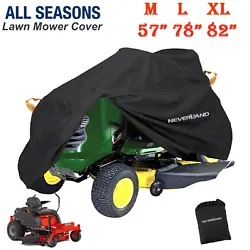 The riding lawn mower cover Polyester Taffeta and Anti-UV coating, and the cover can withstand 2000PA of water pressure...