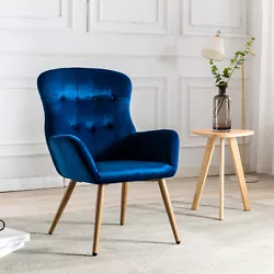  ★Modern Style:This wing back chair has beautiful color and a classic look, adding an elegant and classic look to...