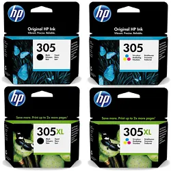 HP 305XL Noir (aprox. 240 pages). HP 305XL Colour (aprox. 100 pages). HP 305 Noir (aprox. 120 pages). HP 305 Colour...