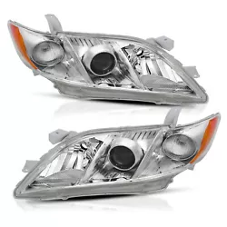 For 2007 2008 2009 Toyota Camry. NOT fit Toyota Camry Hybrid Model. 1 pair of Headlights (Left and Right Side ). NOT...