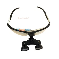 Loupe binoculaire dentaire en aluminium avec longue distance de travail 2.5X. Lampe chirurgicale dentaire. Turbine...