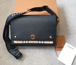 NEW condition 100% authentic Burberry bag for sale. An archive-inspired style in leather and Burberry Check, detailed...