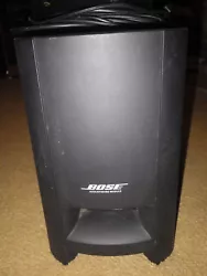 This Bose sound system works and sounds great. It includes the Sub, left & right speakers, speaker cables, interface...