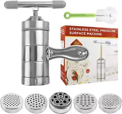 Put the dough in the noodle maker and install the noodle mold. The material of our noodle machine is made of stainless...