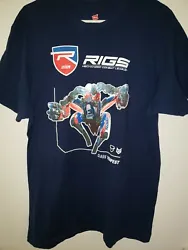 RIGS Mechanized VR Combat League Class Tempest PLAYSTATION T Shirt #1 Size XL. Condition is Pre-owned although this...