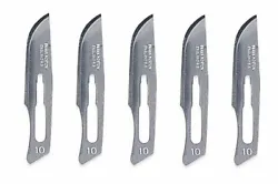 Use the finest Swann-Morton #10 blades. Made in England. PMC Supplies Part Number - KNF-235.10. PMC Supplies LLC.