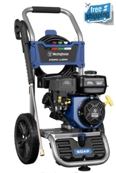 Heavy-duty 212cc 4-Cycle Horizontal Shaft Westinghouse Engine with 1 gal. All Westinghouse pressure washers are...