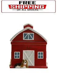 Open the roof and fill with the cookies of your choice, let the rustic barn and Charlie guard your delicious cookies,...