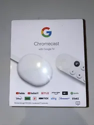 Google Chromecast with Google TV 4К Media Streamer with Google Assistant - Snow. Brand new, original packaging!