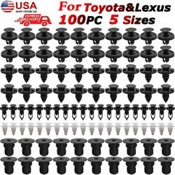 Easy installation.Widely used for door trim,bumper,panel,fender,wheel arch,etc. Fit for 95% of Lexus. Fit for 95% of...