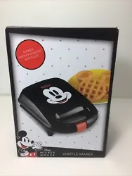 NIB. Mickey Mouse DISNEY Waffle Maker. Mickey Shaped Ears Kitchen Appliance. Brand new in sealed box.