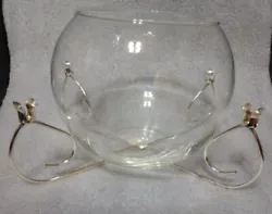 This vintage hand blown glass bowl with stand can serve as a versatile addition to any home decor. With its unique...