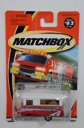 Matchbox 2001 Great Outdoors Pop-Up Camper #62 2000-2002 PackagingBrand new. Still in its original packaging. Never...