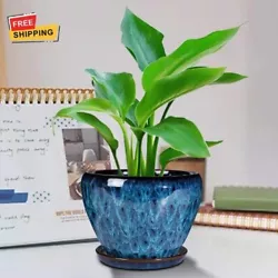 Multifunction Usage: Plant with this indoor planter.Ceramic garden pots are suitable for planting various plants, such...