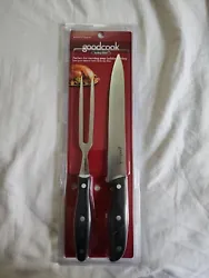 GoodCook Turkey Time Carving Set Complete with Fork and Knife, Stainless Steel.