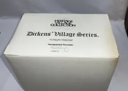 1990 DEPT 56 HERITAGE / DICKENS VILLAGE TUTBURY PRINTER 5568-9 Light & Box . No chips or cracks. Comes with light and...