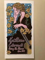Kathleen Edwards “Asking For Flowers” Concert Tour Poster Numbered 391/500 Signed. 26”x13.25”. Excellent...
