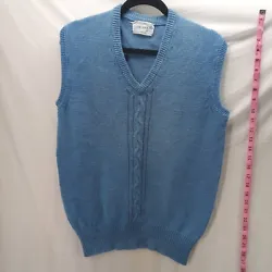 deans of scotland blue sweater Vest Mens size 44.