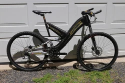 Mountain Bike Cannondale Raven 4000 SX, medium. Front suspension is the Cannondale Lefty with electronic lockout, rear...