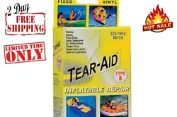 Tear-Aid vinyl repair patches contain an inhibitor that blocks the oils found in vinyl resulting in a long lasting...