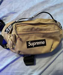 Supreme Waist Bag SS18 Fanny Pack Brand - Tan (Pre-owned). Condition is Pre-owned. Shipped with USPS Ground Advantage.