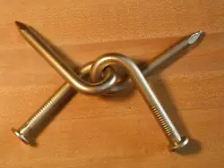 Extra Large Twisted Nail Puzzle. Twisted Nail Puzzle, will be. The object of this puzzle is to unlink the two nails,...