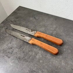 Réf 111Longueur 22,5cmLot De 2 Ancien Couteau Opinel Cuisine.