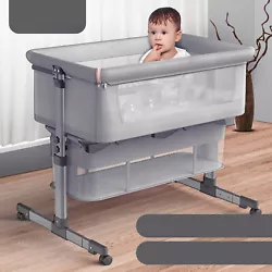 Description: Are you tired of another sleepless night with your baby? Our bedside crib has adjustable heights and...