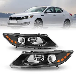 2011-2013 Kia Optima (Exclude Hybrid Models). Fits Models with Factory Halogen Headlights. No Wiring or Any Other...