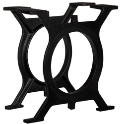 Nos pieds de table Ã cadre en O de style antique feront de votre table basse un style industriel. Ces pieds de table...