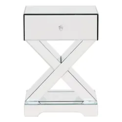 The mirror finish reflects the floors and furniture to look more gorgeous and more spacious. Product Color : Mirrored....