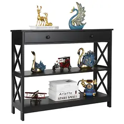 【Versatile to Use】 Works great as a console table, entry way table, hall table, display table, etc. 【Easy to...