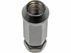 Tensile tested - lug nuts undergo industry-standard proof-load testing to ensure strength. Color: Black. Position: Rear.