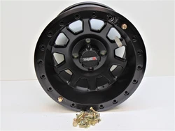System 3 SB-3 Beadlock Wheel 14x10 5+5 Offset 4/110 Matte Black 19-0080.
