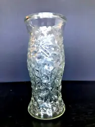1970 to 1980 Vintage Hoosier Crinkle Pebble Glass Vase 10
