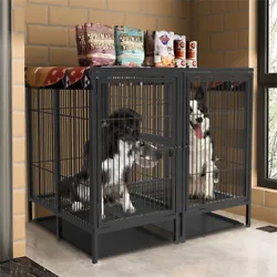 Jumbo XXL Large Dog Cage Heavy Duty Pet Playpen Crate Kennel with Tray & Divider.