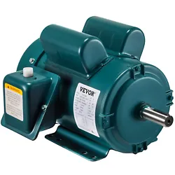 Single Phase Electric Motor: This electric compressor motor runs at 2 HP. Push your machine to the limits with this...