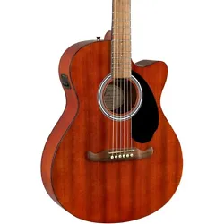 Part of the Fender Alternative series, this single-cutaway all-mahogany FA-135CE Concert acoustic-electric combines...