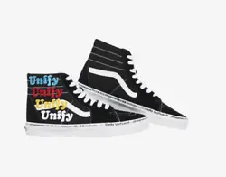 Pull off any look with the Vans SK8 Hi Radical Positivity. Featuring a stylish leather upper and comfortable fit, these...
