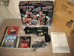 No sunfaded. Tested, it works great (note the Virtua Gun works only on a CRT TV). Overall is in very good condition....