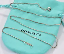 Includes Tiffany Pouch Only. Tiffany & Co. Hallmarked: