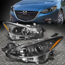 Projector Low Beam. 14-16 Mazda 3. 1 X Pair of Headlights (Left & Right). Brings a Different Appearance to Your Vehicle...