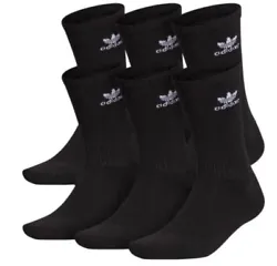 Shoe size Men’s 5-8, women’s 5-10Adidas Athletic Mens Cushioned 6-Pack Crew Compression Socks Black.