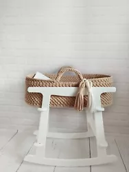🌿 5 reasons to buy a baby bassinet Moses basket ⭐ The hand-knitted baby bed is 100% COTTON-made. ⭐ And finally,...
